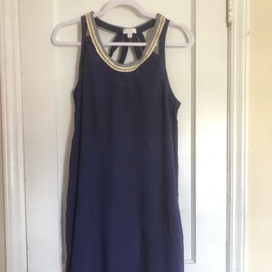 Cute Blue & Yellow Summer Dress (size med)